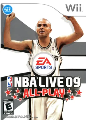 NBA Live 09 All Play box cover front